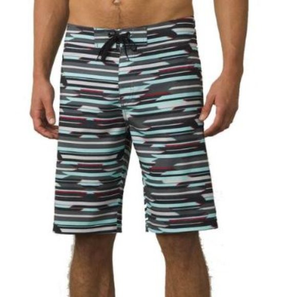 prAna Sediment Short Aquamarine Playa MNS 32 - Picture 2 of 3